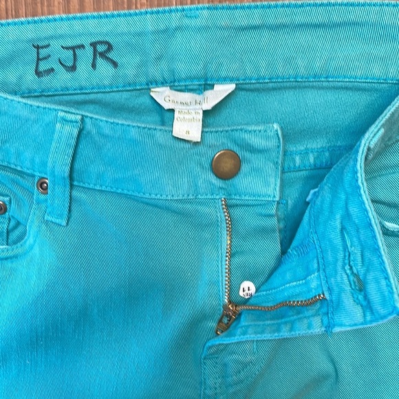 Garnet Hill Turquoise Pants - Picture 6 of 8